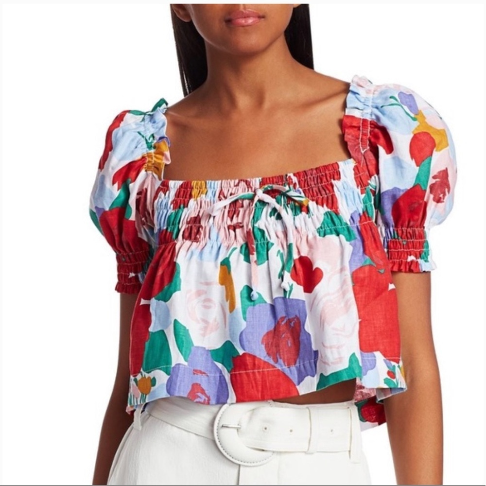 Faithfull The Brand Lilla Top Anita Floral Print - Picture 2 of 9